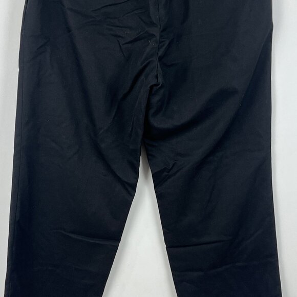 Dockers Chino Pants Size 32 Black Inseam 30in Rise 11in Slash Pockets Zip Button - Picture 8 of 9